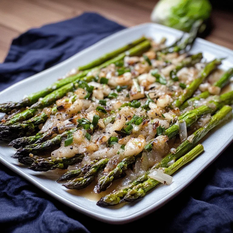Delightful Roasted Asparagus with Buttered Shallots Recipe