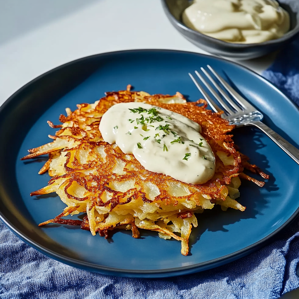 Recipe preparation for German Potato Pancakes