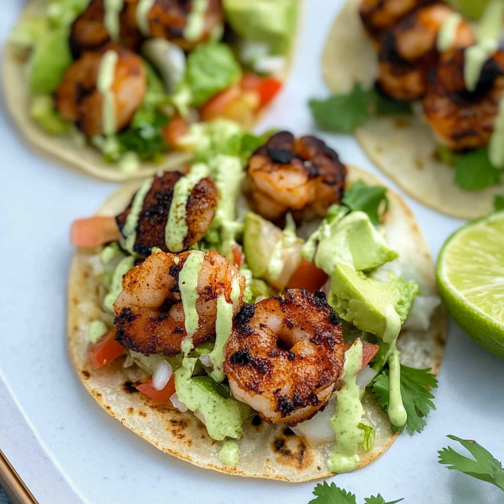 Recipe preparation for Blackened Shrimp Taco Spring Rolls