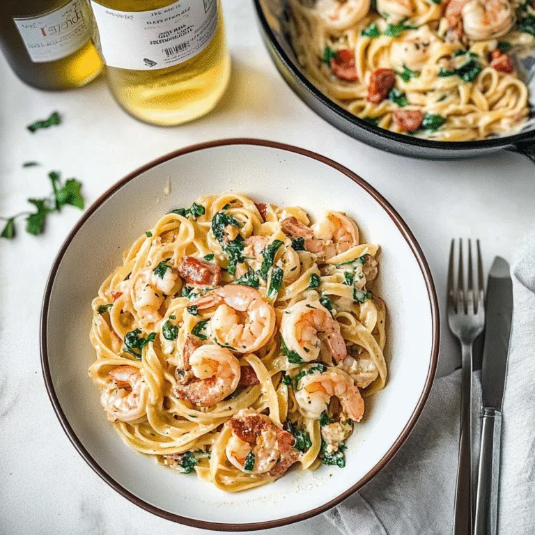 Indulge in Creamy Tuscan Shrimp Linguine Recipe Delight