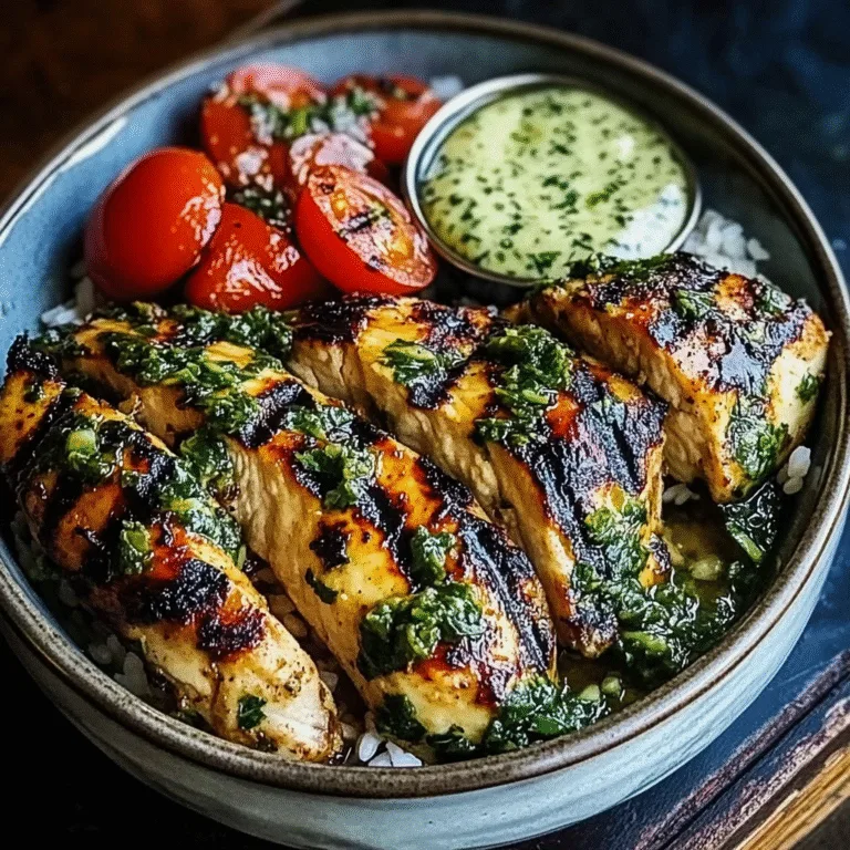 Savor the Best Chimichurri Grilled Chicken Bowl Recipe