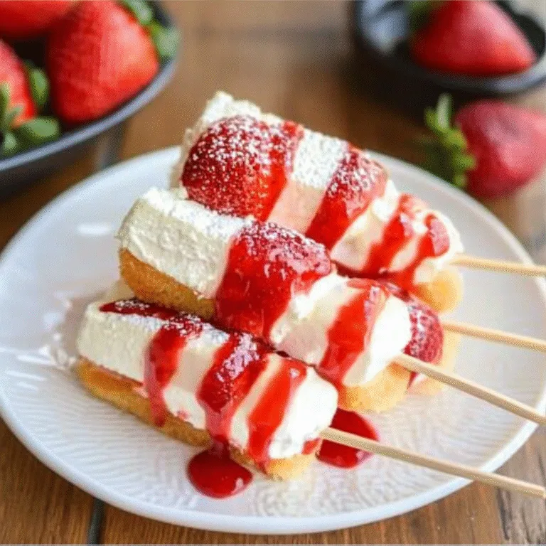 Irresistible Strawberry Shortcake Skewers Recipe Delight