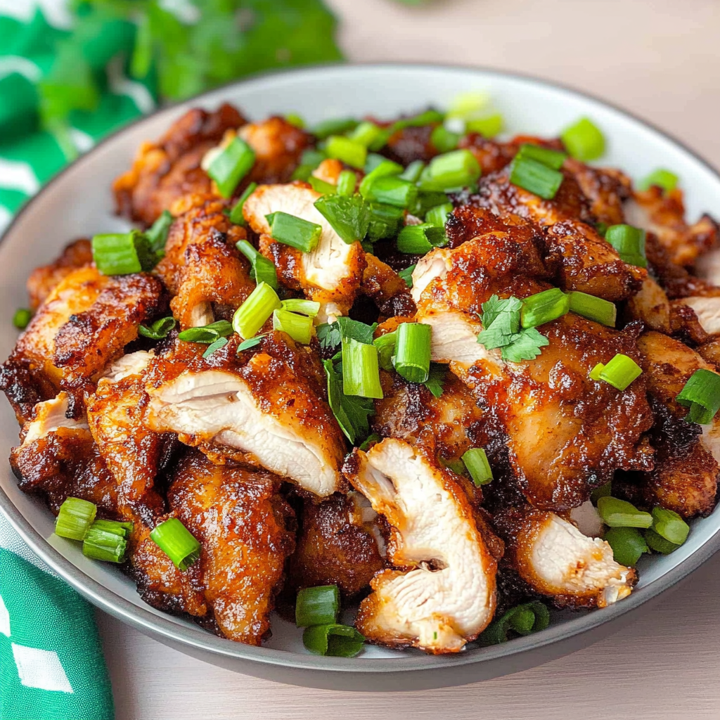 Recipe preparation for Hot Honey Garlic Chicken