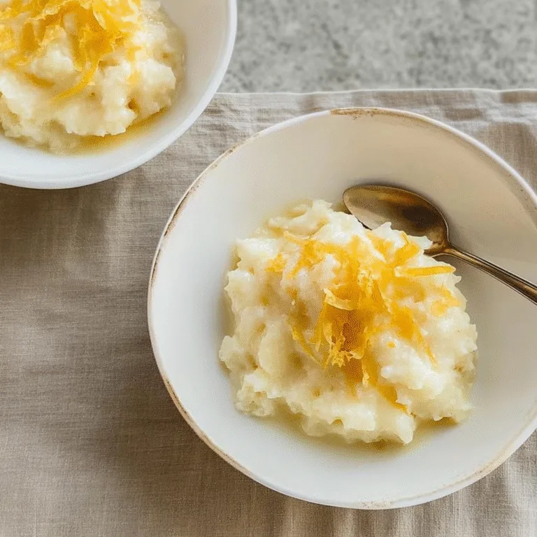 Irresistible Lemon Rice Pudding Recipe for Comforting Bliss