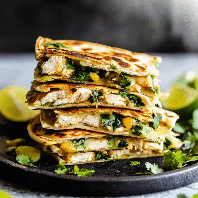 Irresistible Cilantro Lime Chicken Quesadillas Recipe