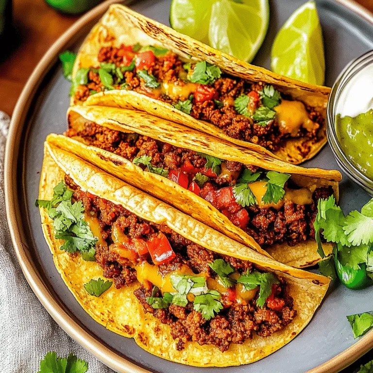 Crispy Baked Ground Beef Tacos: Flavorful Fiesta Recipe