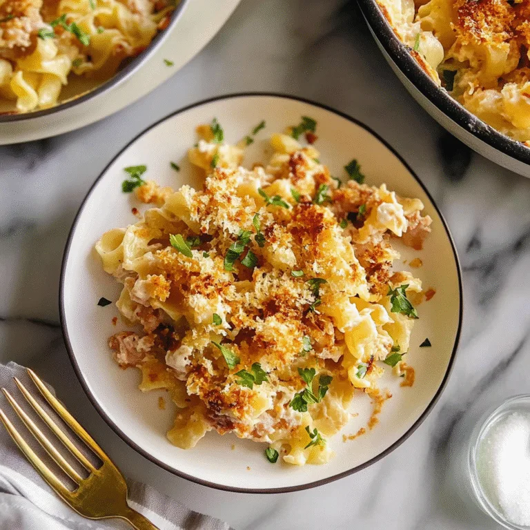 Comforting Tuna Noodle Casserole: A Cozy Family Favorite