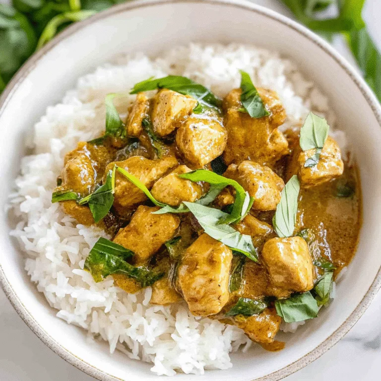 Irresistible Coconut Basil Chicken Curry Recipe Bliss