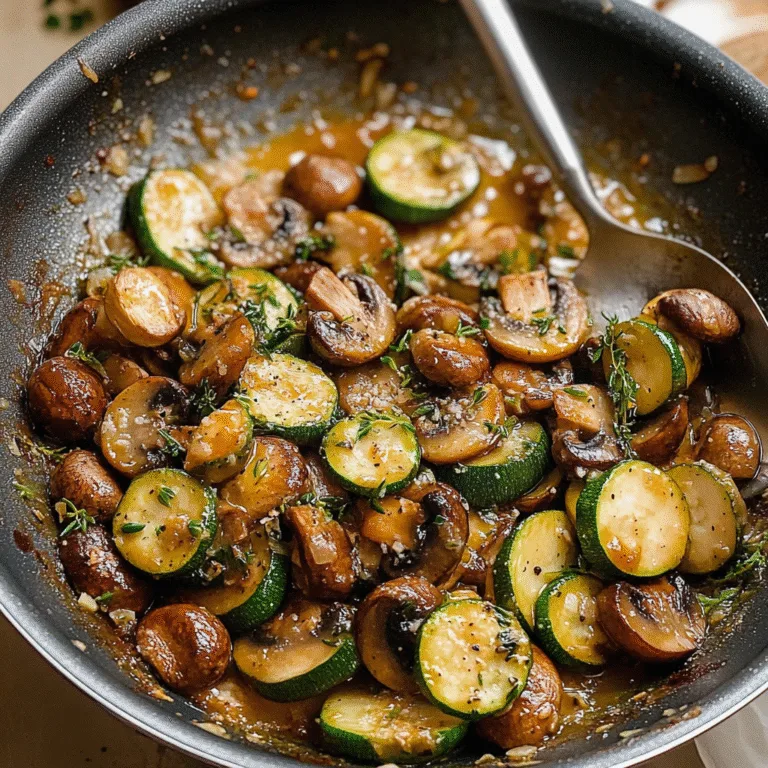 Savory Skillet Zucchini and Mushrooms Recipe to Savor