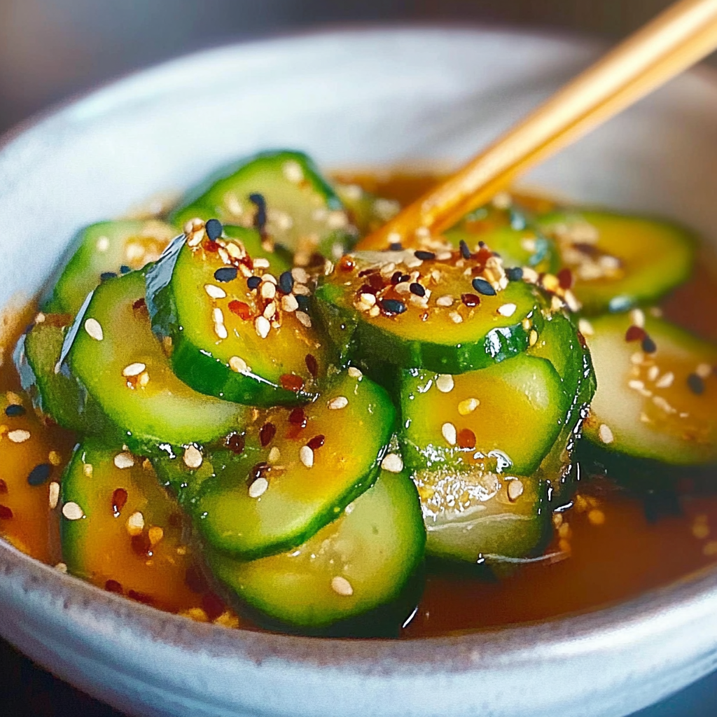Recipe preparation for Asian Cucumber Salad