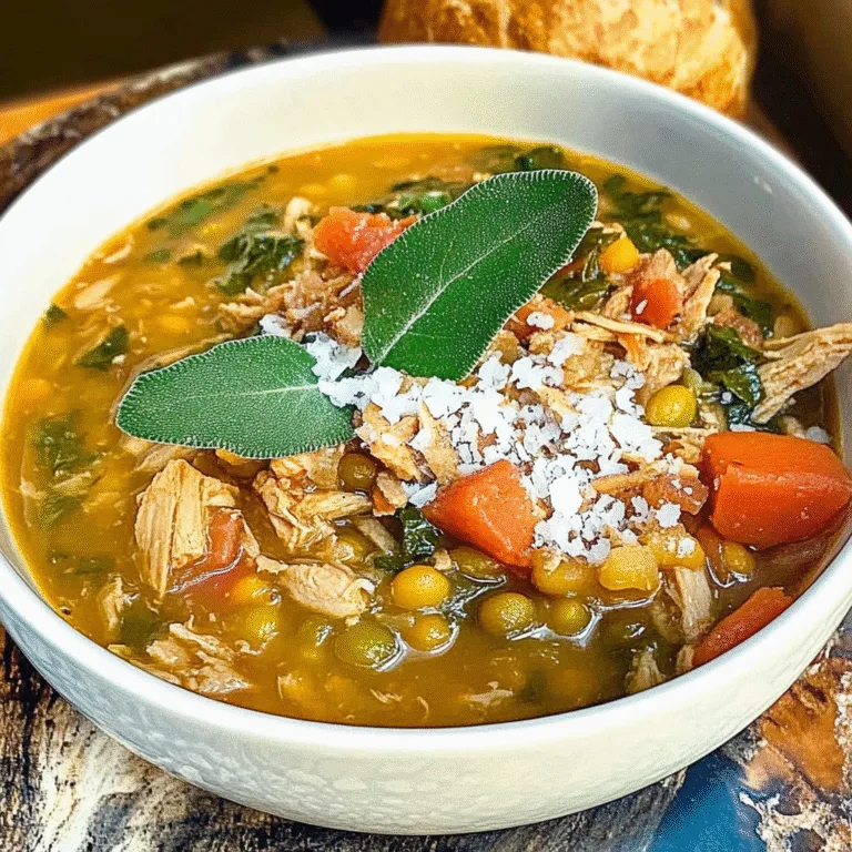 Cozy Turkey Lentil Soup Recipe for Chilly Days