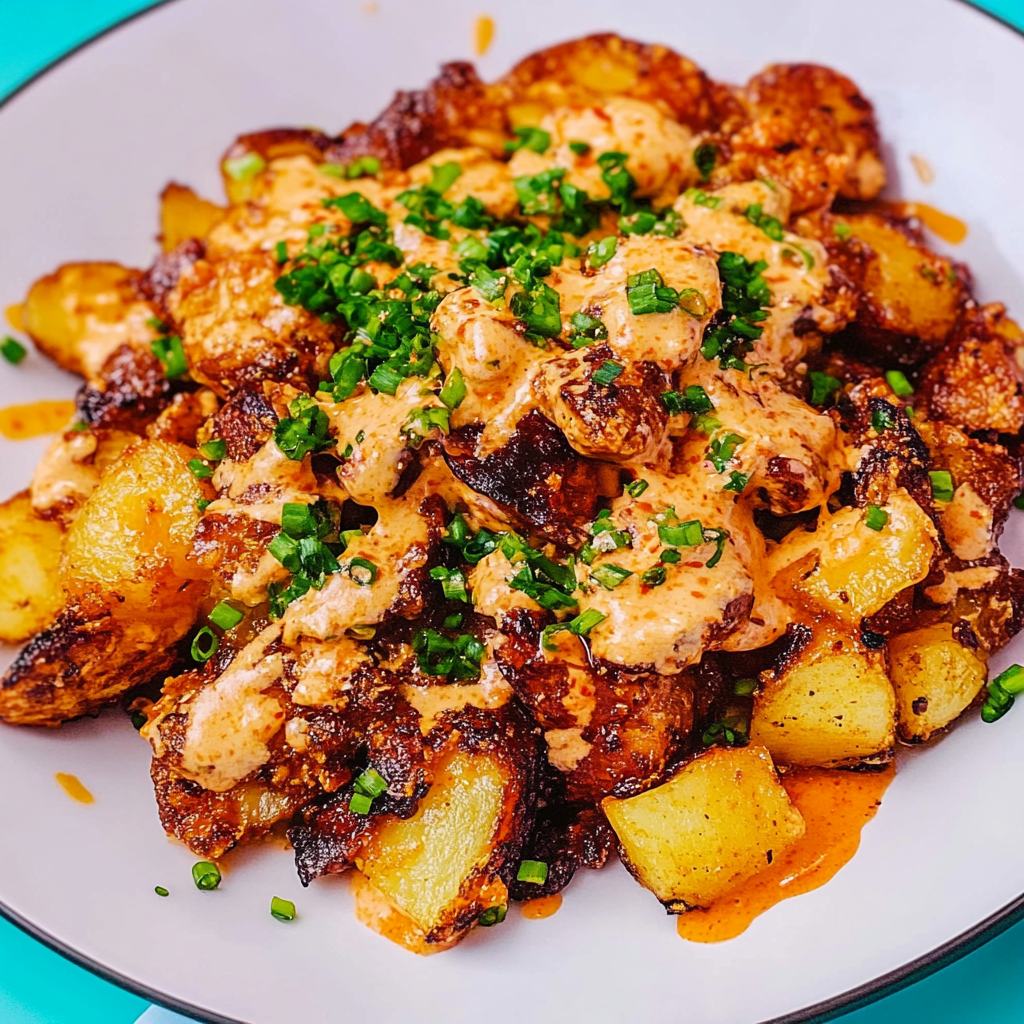 Recipe preparation for Gochujang Potato Salad