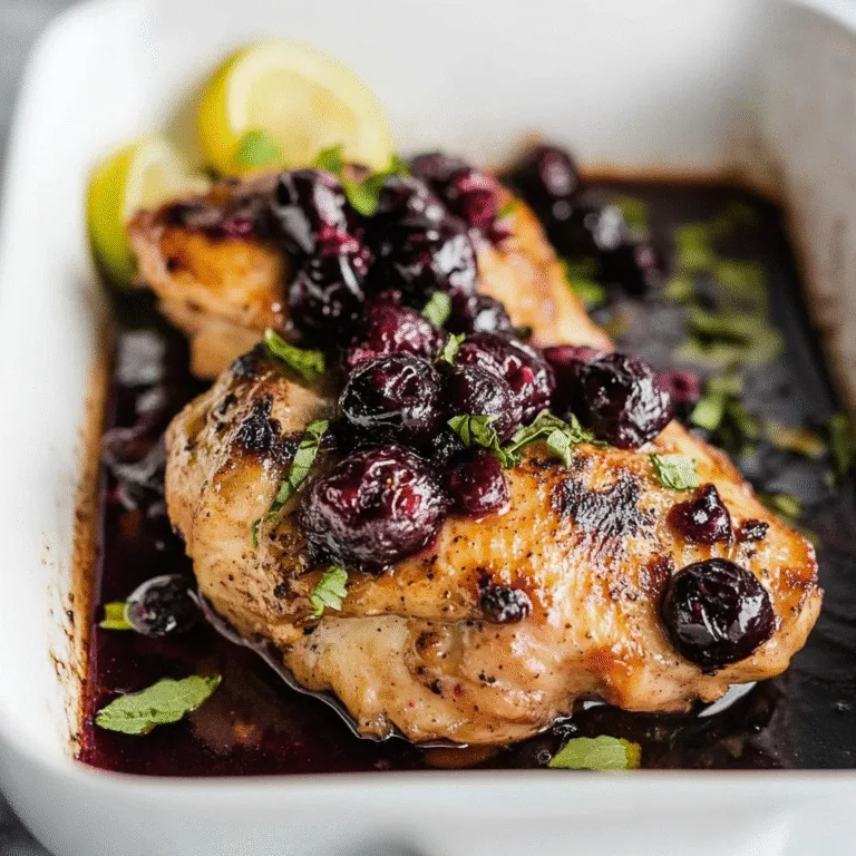 Irresistible Blueberry Balsamic Chicken Recipe to Wow Guests
