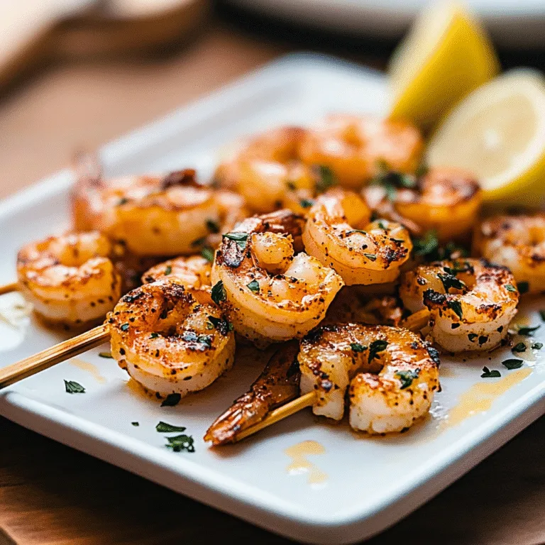 Zesty Lemon Herb Grilled Shrimp for Perfect Summer BBQ