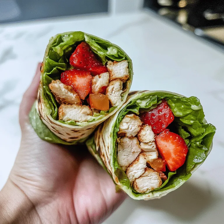 Delicious Strawberry Avocado Chicken Wrap Recipe to Try
