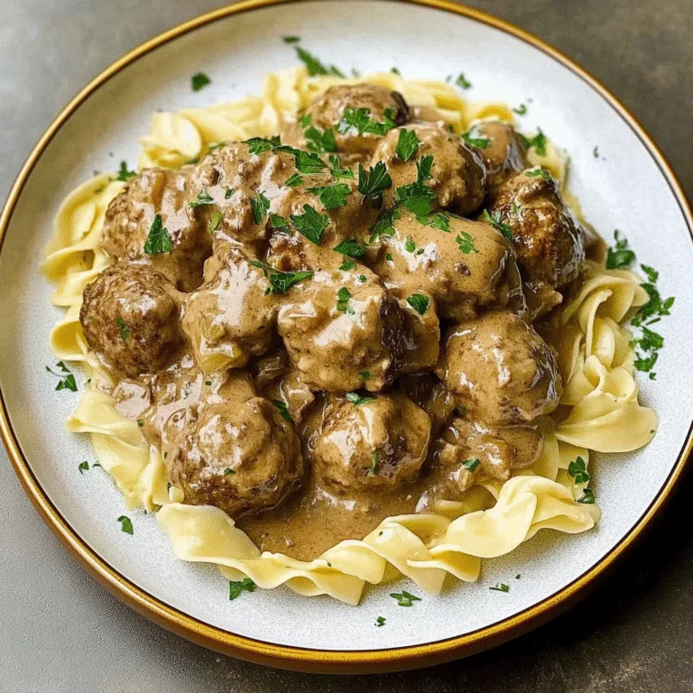 Irresistible Beef Stroganoff Meatballs Recipe for Comfort Food