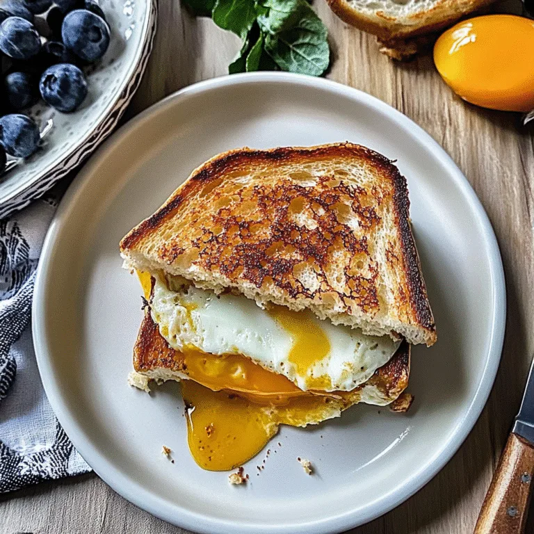 Ultimate Grilled Cheese And Egg Sandwich Recipe Delight