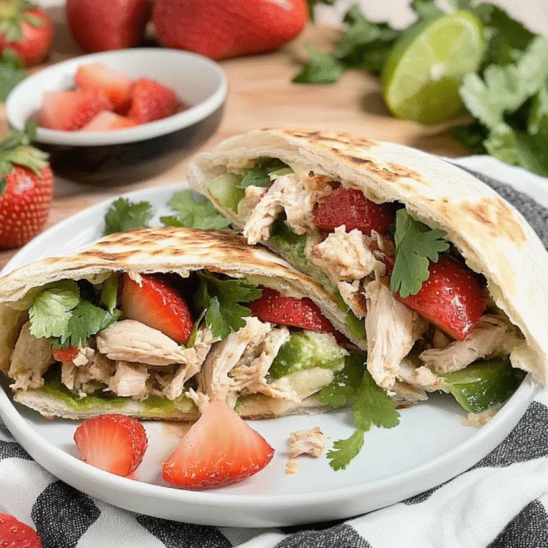 Delicious Strawberry Chicken Pita Pockets Recipe