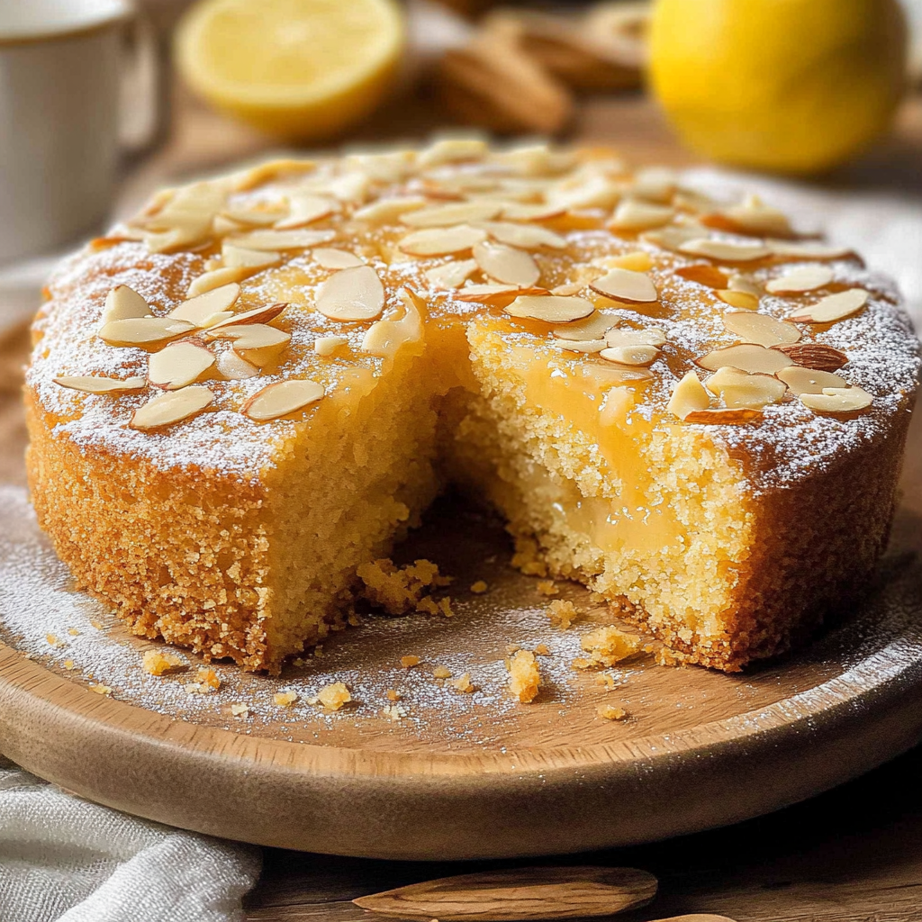 Recipe preparation for Almond Lemon Tea Cake