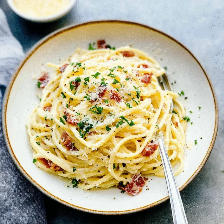 Indulge in Creamy Bacon Carbonara: A Comforting Delight