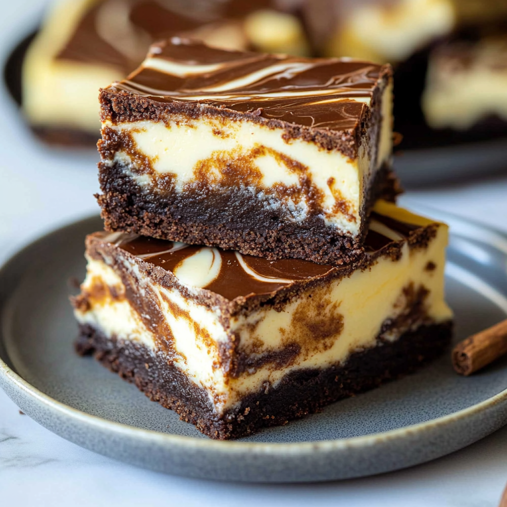 Recipe preparation for Cheesecake Brownie Bars