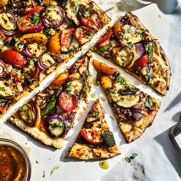 Irresistible Grilled Veggie Flatbread Recipe Delight