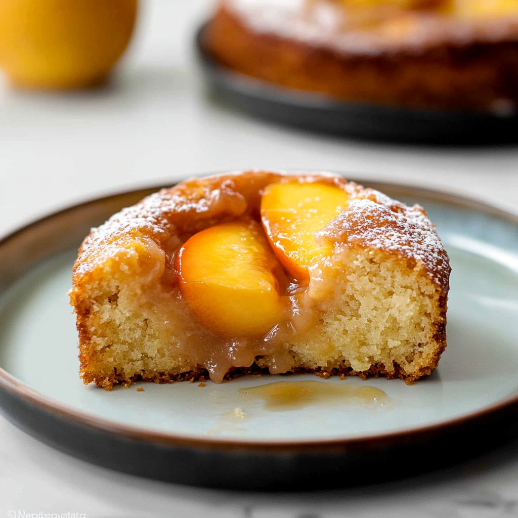 Recipe preparation for Peach Cake