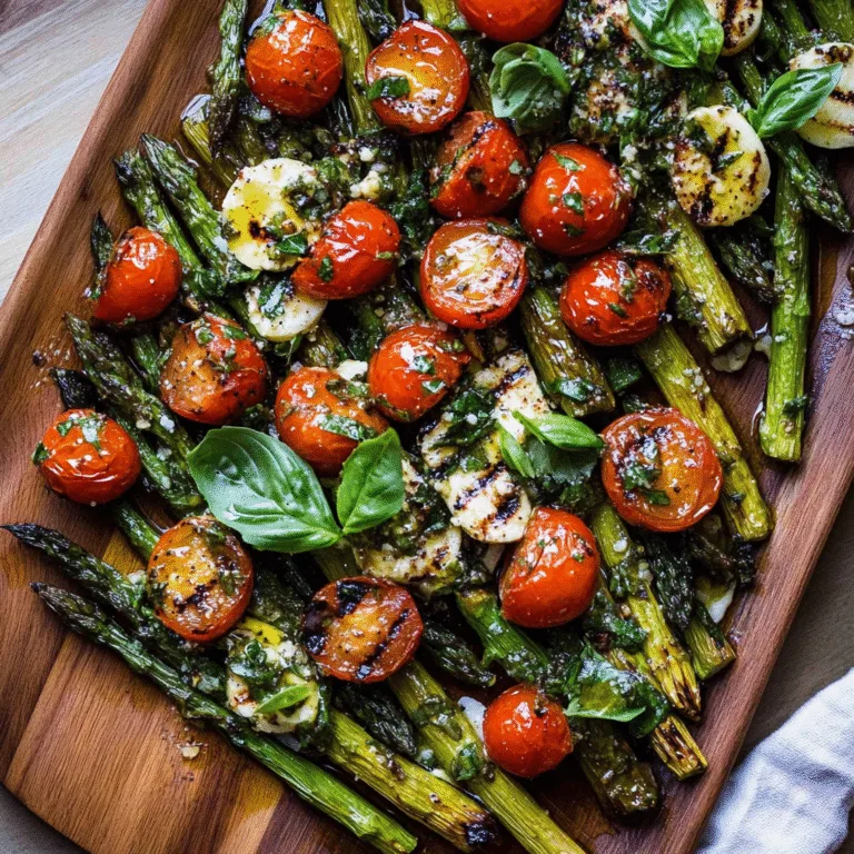 Irresistible Caprese Roasted Asparagus Recipe Delight