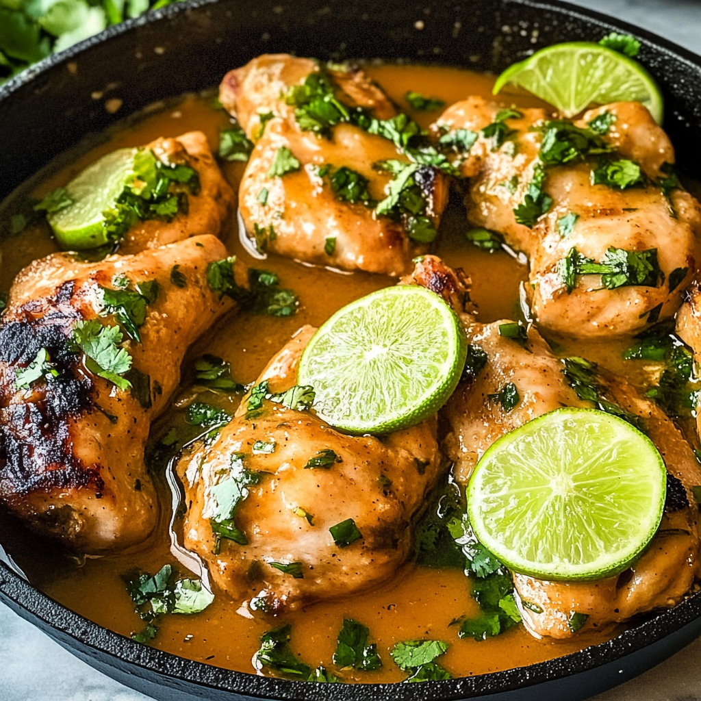 Recipe preparation for Coconut Lime Chicken