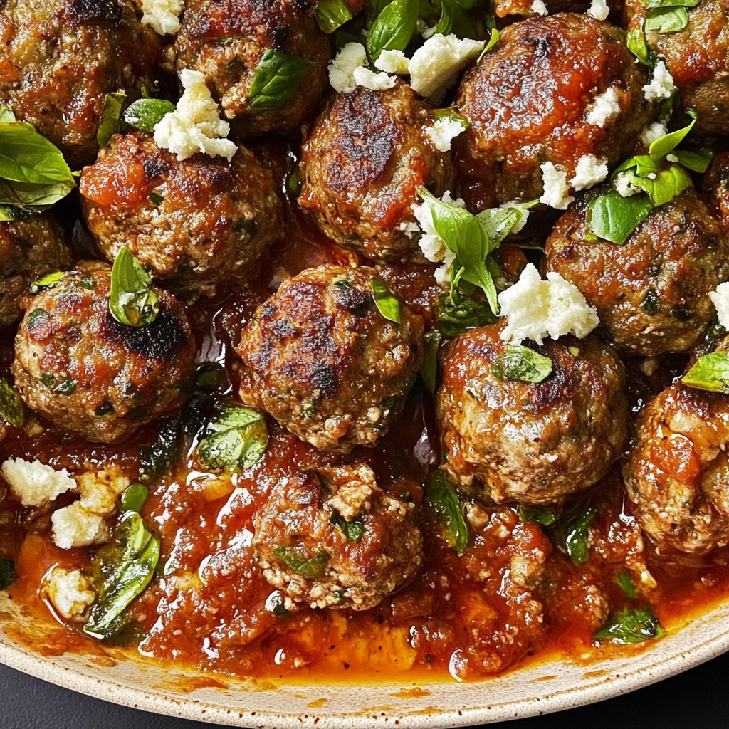 Recipe preparation for Lamb Meatballs