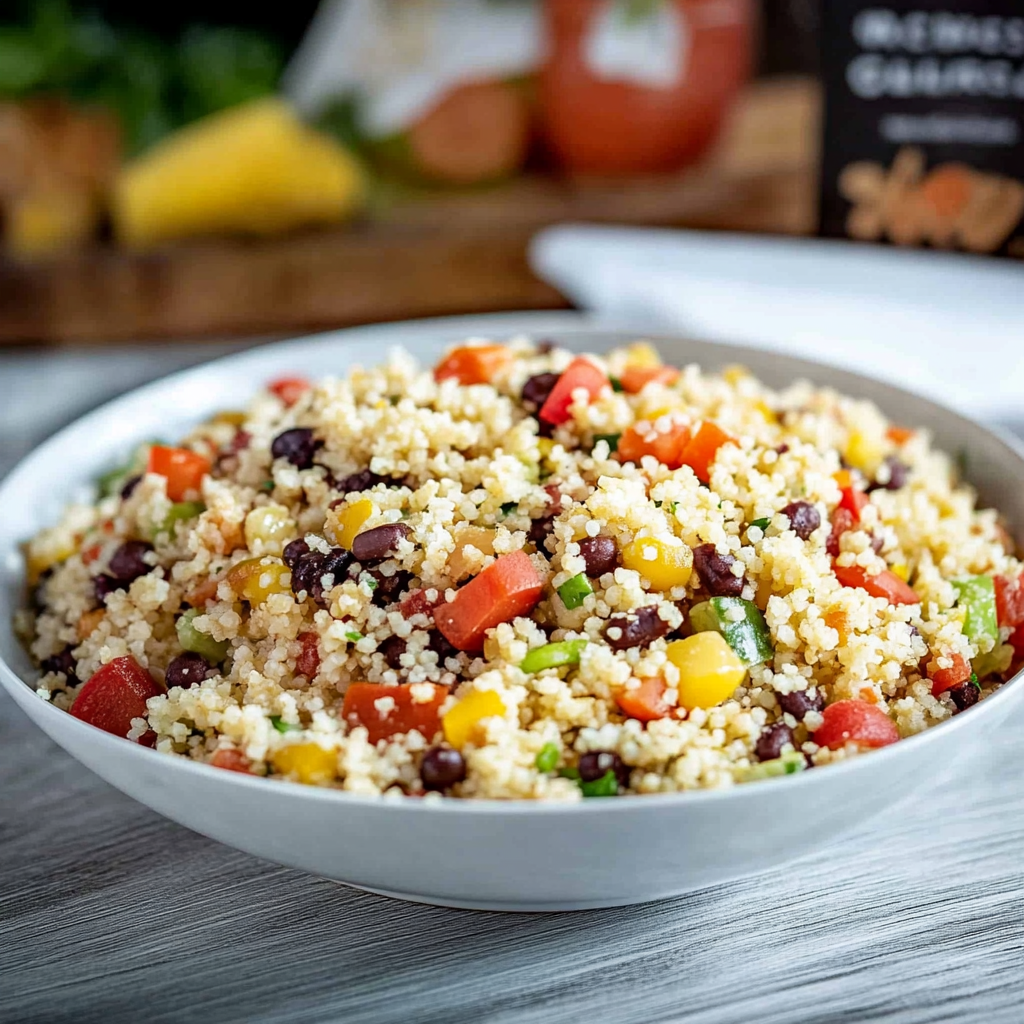 Recipe preparation for Southwest Couscous Salad