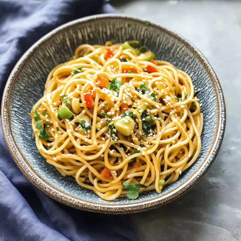 Zesty Sesame Noodle Salad Recipe for a Flavorful Dish