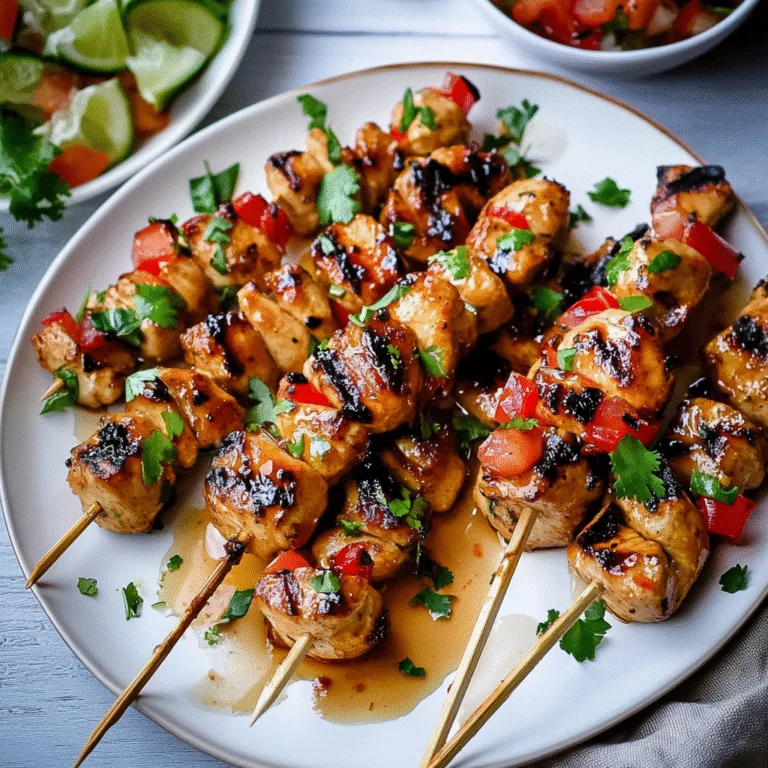 Irresistible Honey Garlic Chicken Skewers Recipe