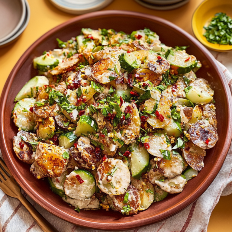 Spicy Gochujang Potato Salad – A Flavor Explosion!