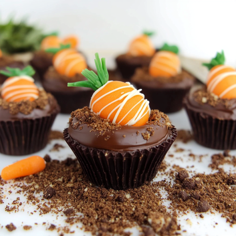 Delightful Easter Carrot Patch Brownie Cups Recipe
