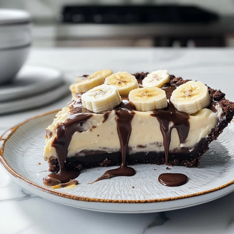 Chocolate Banana Cream Pie Delightful Indulgence