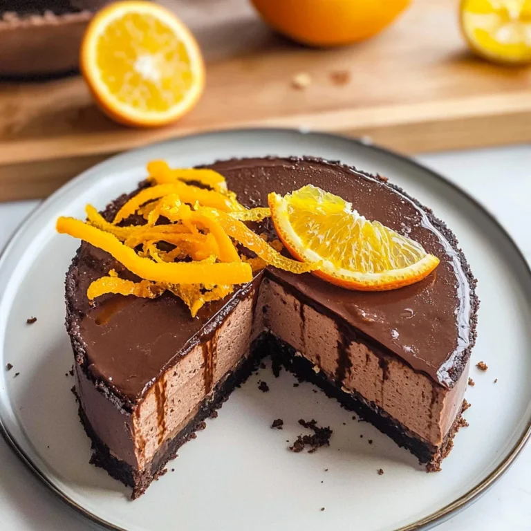 Chocolate Orange Cheesecake Delightful Indulgence