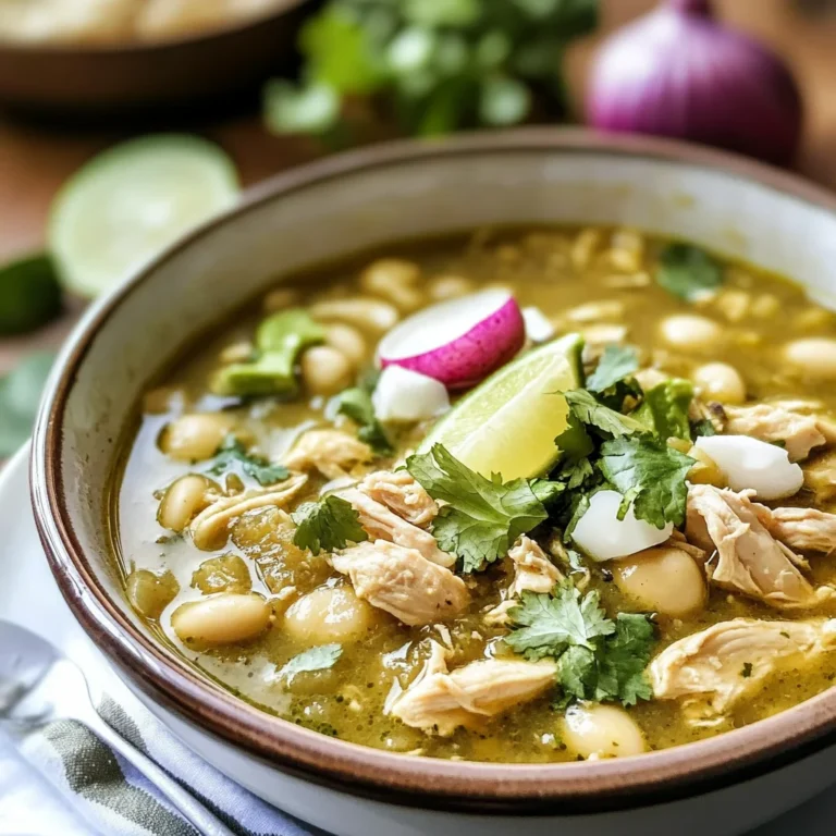 Crockpot Mexican Chicken Pozole Verde in 20 Minutes