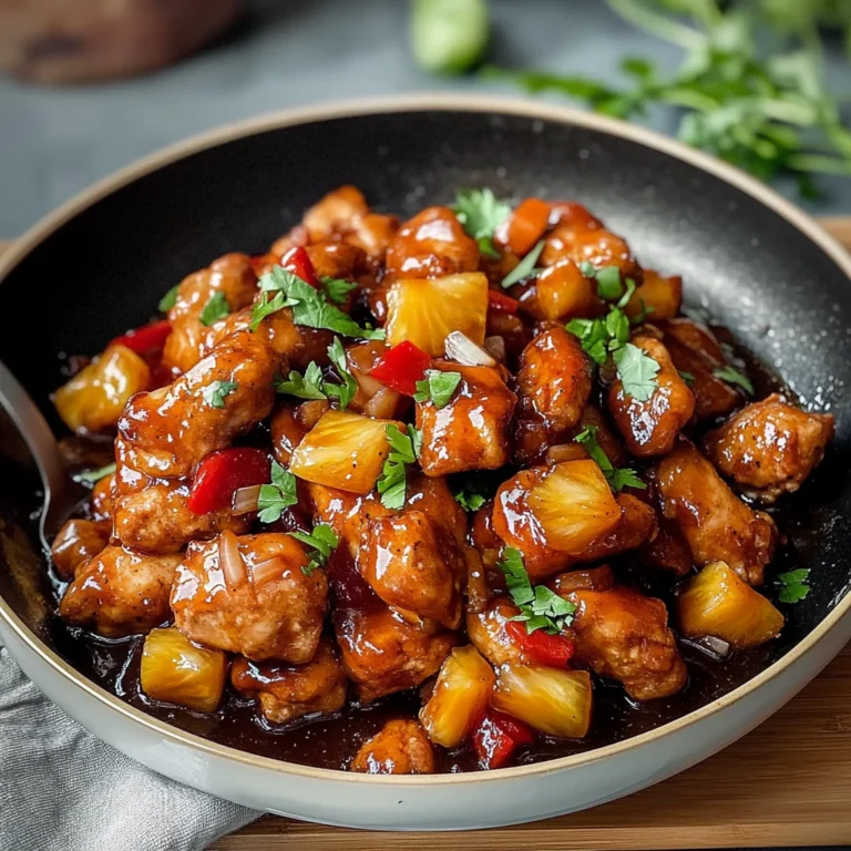 Sticky Pineapple Chicken 15 Min Delightful Meal