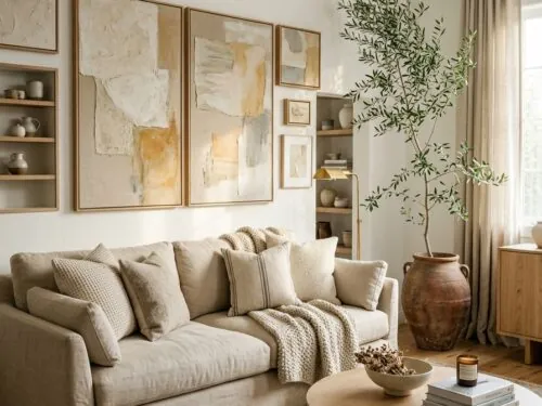 Organic modern living room