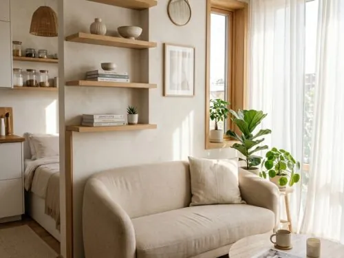Small studio apartment living