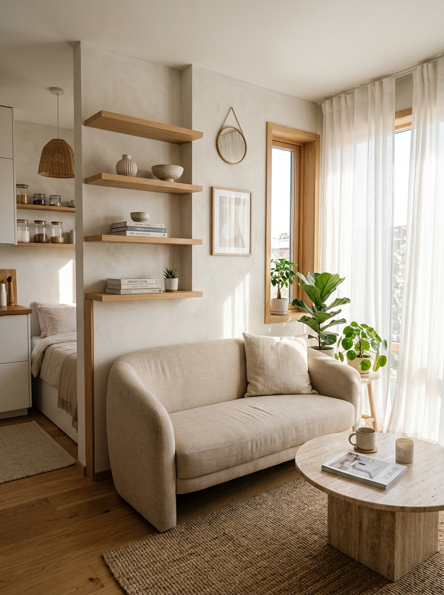 Small studio apartment living